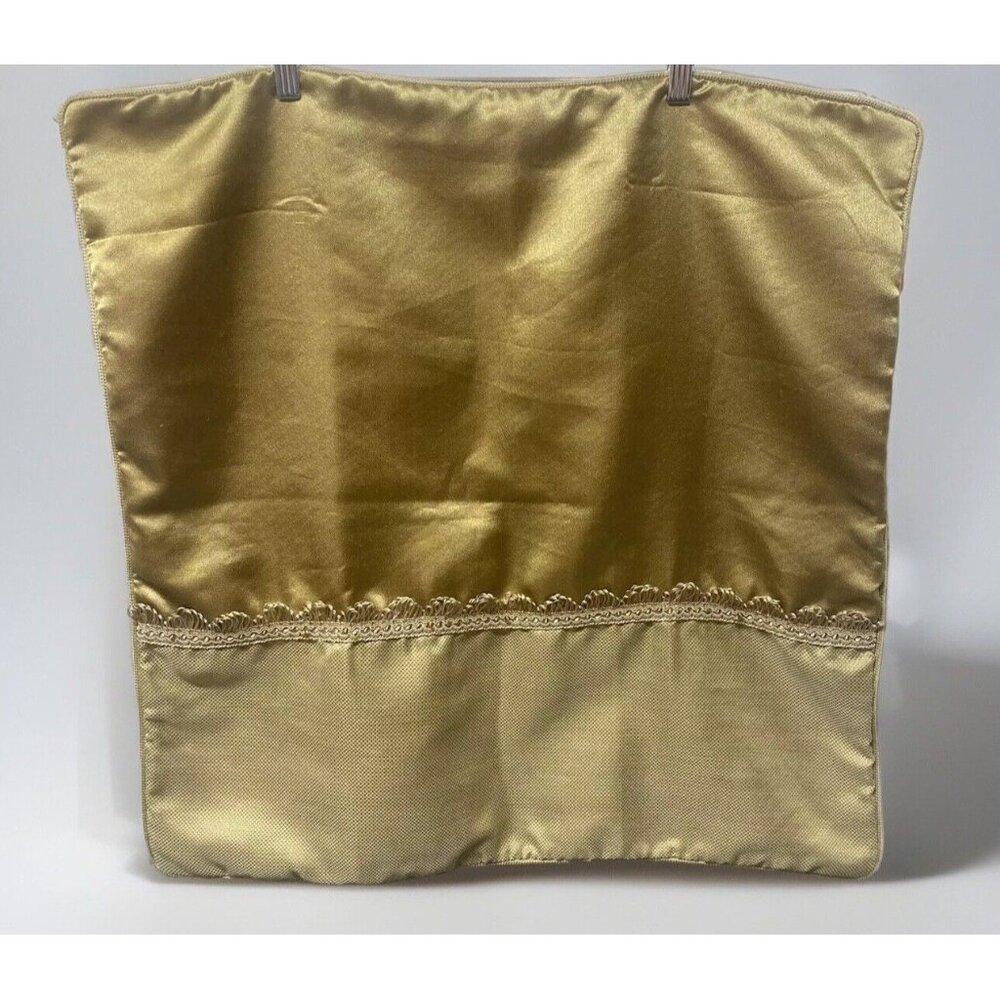 Bond Street Essex Euro Pillow SHAM Size: 25.5 x 25.5 Gold / Brown Glamour Style